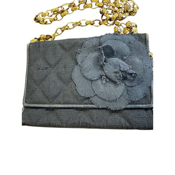 Chanel Mini Denim Flower Crossbody - Picture 2 of 13